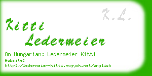 kitti ledermeier business card